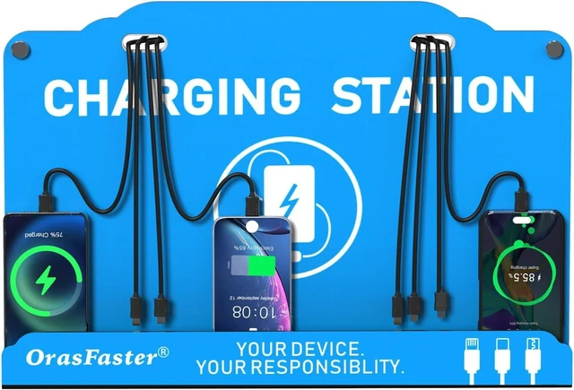 Main image of Wall Mounted Cell Phone Charging Station