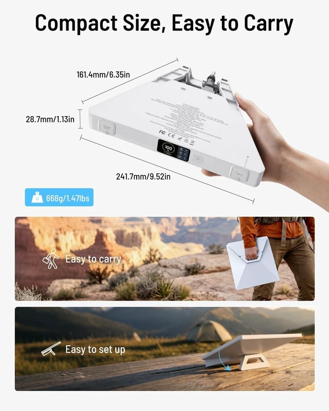 Alt view image 5 of 7 - Starlink Mini Battery Pack(99Wh/27500mAh), Up to 5 Hours Runtime