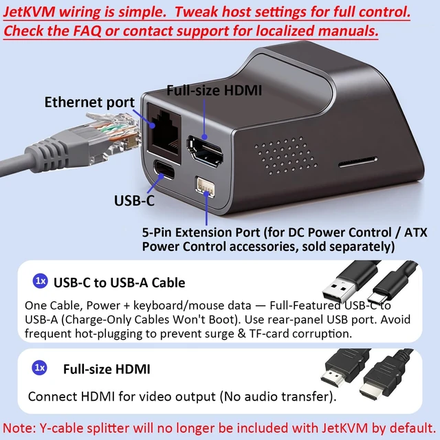 Alt view image 2 of 6 - JetKVM IP KVM, Jet KVM Over IP, Open Source IPKVM, Network KVM for Any PC