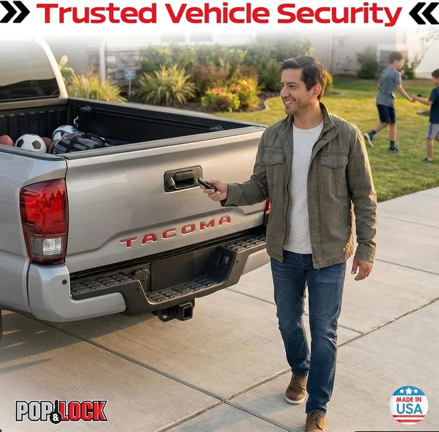 Alt view image 7 of 7 - Toyota Tacoma Tailgate Lock Power Tailgate Anti-Theft Lock with Plug & Play T-Harness Fits Tacoma/Tundra 2016-2023 Models (PL8547TAC)