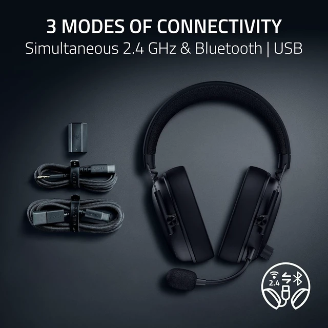 Alt view image 6 of 7 - BlackShark V3 Wireless PC Gaming Headset, 70 Hr Battery, Black