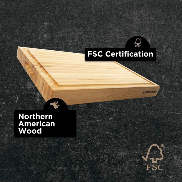Alt view image 5 of 7 - 24" x 18" Classic Maple Reversible Cutting Board w/Juice Groove