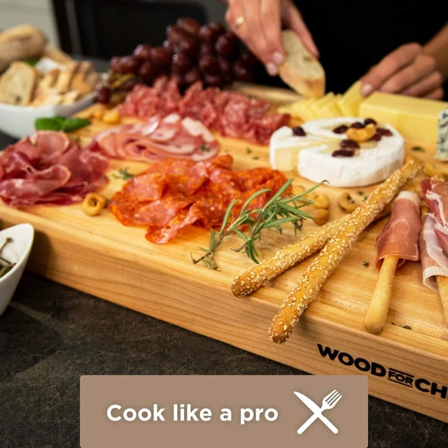 Alt view image 7 of 7 - 24" x 18" Classic Maple Reversible Cutting Board w/Juice Groove