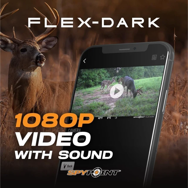 Alt view image 7 of 7 - Flex-Dark Twin Solar Cellular Trail Camera, No Glow Night Vision