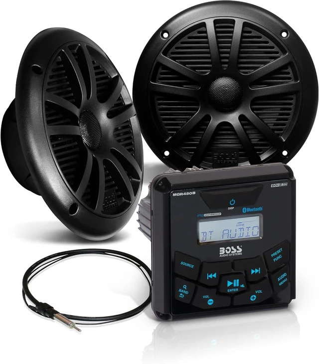 Main image of MCKGB450B.6 Marine Boat Stereo, 6.5 Inch Speakers (Pair)