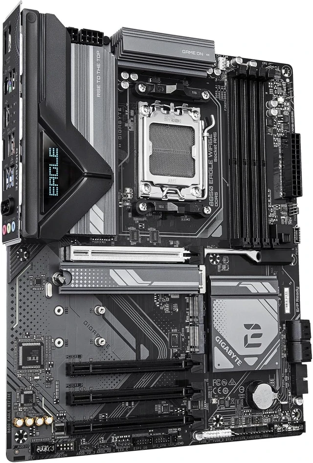 Alt view image 7 of 7 - B850 Eagle WIFI6E AM5 ATX Motherboard, Support Ryzen 9000/8000/7000 Series, DDR5, 8+2+2 Power Phase, 3X M.2, PCIe 5.0, USB-C, WIFI6E, GbE LAN, EZ-Latch, 5-Year Warranty