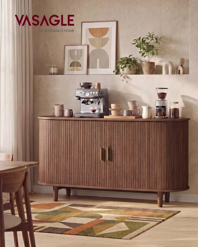 Alt view image 3 of 7 - Storage Cabinet, Sideboard with Adjustable Shelves