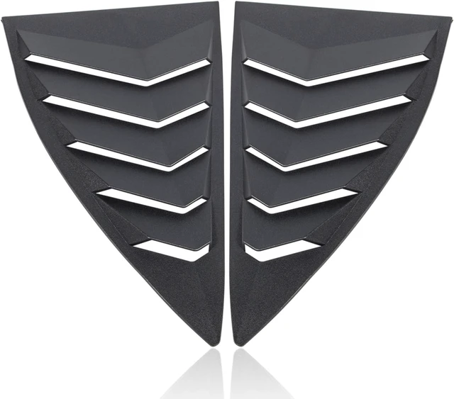 Alt view image 7 of 7 - Window Louvers 2010-2015 Rear+Side Set Sun Shade Windshield Cover Matte Black Compatible with Chevrolet Chevy Camaro 2010 2011 2012 2013 2014 2015