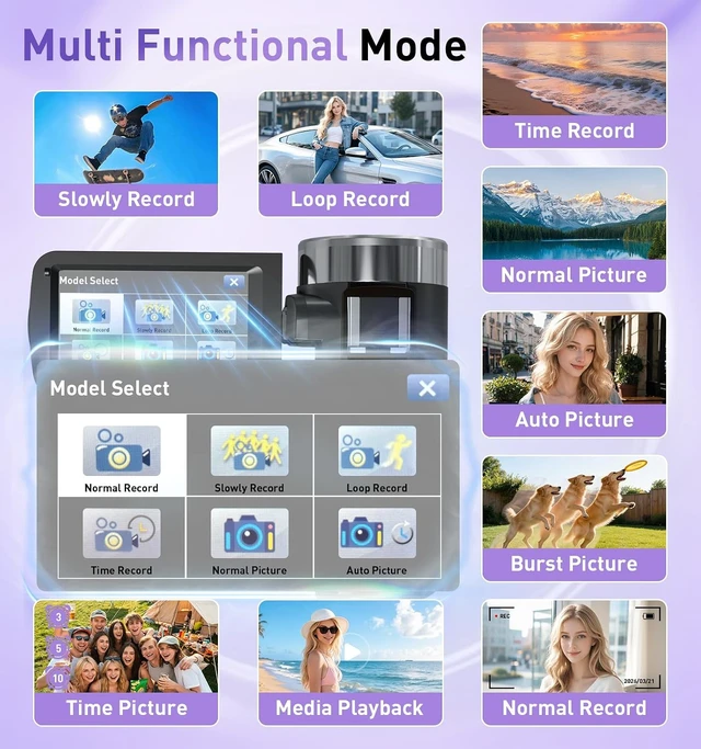 Alt view image 5 of 7 - 8K Video Camera Camcorder, 80MP AutoFocus WiFi Vlogging Camera for YouTube