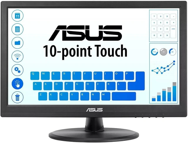 Alt view image 4 of 5 - VT169HE 16 Inch 1080P FHD IPS Touchscreen Monitor, HDMI, VGA