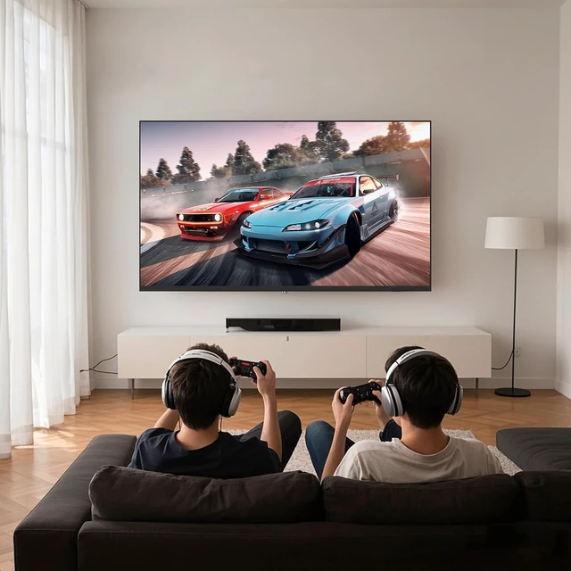 Alt view image 2 of 7 - 32 Inch HD TV, 2K LED Small Flat Screen Non-Smart Television, Works with TV, Fire Stick, , Google, TiVo, Xumo, and Streaming Devices