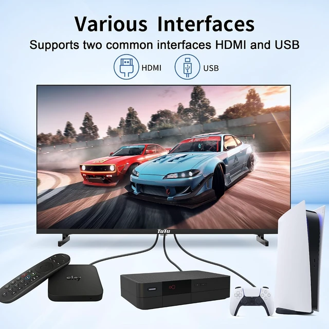 Alt view image 3 of 7 - 32 Inch HD TV, 2K LED Small Flat Screen Non-Smart Television, Works with TV, Fire Stick, , Google, TiVo, Xumo, and Streaming Devices