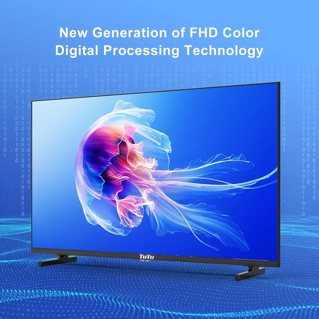 Alt view image 5 of 7 - 32 Inch HD TV, 2K LED Small Flat Screen Non-Smart Television, Works with TV, Fire Stick, , Google, TiVo, Xumo, and Streaming Devices