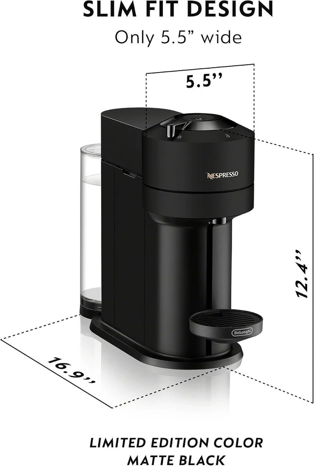 Alt view image 2 of 5 - Vertuo Next Coffee & Espresso Maker by De'Longhi, Black