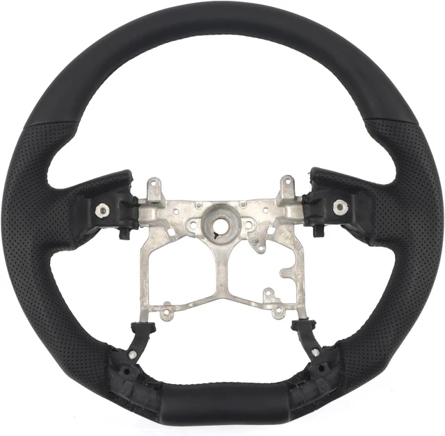 Main image of for Toyota 4Runner 2010-2024, Tundra 2014-2021, Tacoma 2012-2023, Sequoia 14-22 Steering Wheel Replacement Part BLACK Perforated Leather No Strip (No Heating Function)