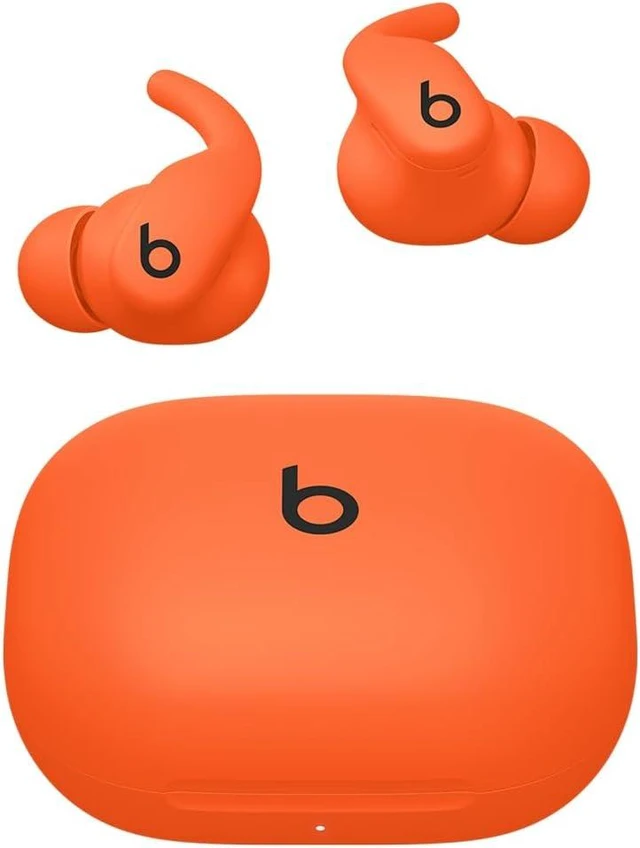 Main image of Power Fit - Wireless Noise Cancelling Workout Earbuds with Secure-Fit Wingtips, Up to 30-Hour Battery Life, Sweat & Water Resistant, & Android Compatible - Spark Orange