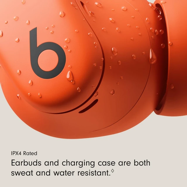 Alt view image 7 of 7 - Power Fit - Wireless Noise Cancelling Workout Earbuds with Secure-Fit Wingtips, Up to 30-Hour Battery Life, Sweat & Water Resistant, & Android Compatible - Spark Orange