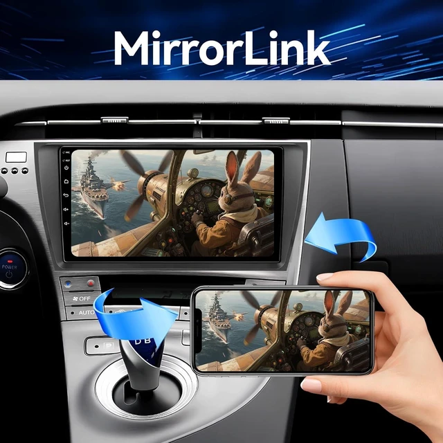Alt view image 4 of 7 - Android 13 Radio Compatible with Toyota Prius 2010-2015