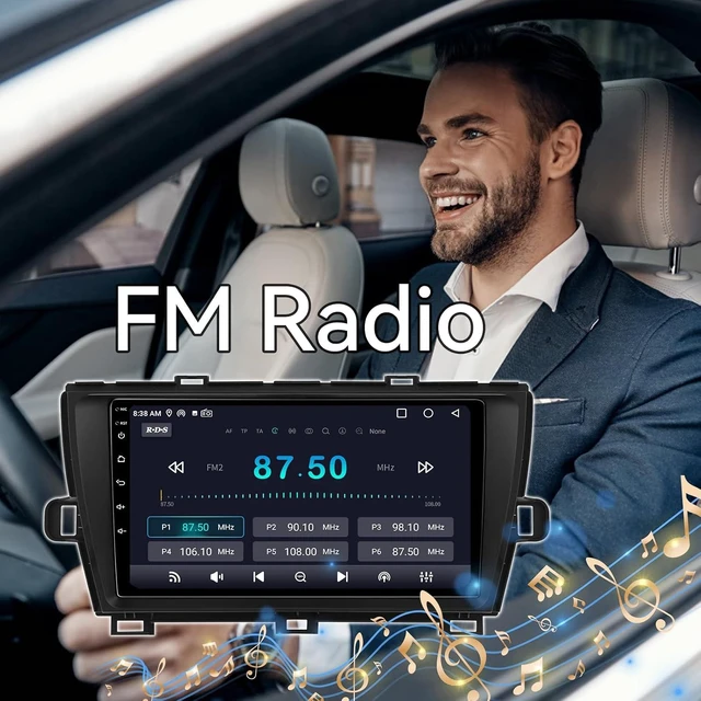 Alt view image 5 of 7 - Android 13 Radio Compatible with Toyota Prius 2010-2015