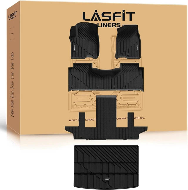 Main image of Floor Mats & Cargo Liner 2021-2026 & Only 7 Seats (Not for 8/9 Seats) for Chevy Suburban/GMC Yukon XL(Only Yukon XL, Not Fit Yukon)/Cadillac Escalade ESV(Only Escalade ESV, Not Fit Escalade)