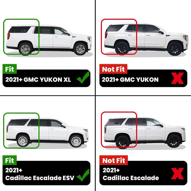 Alt view image 2 of 7 - Floor Mats & Cargo Liner 2021-2026 & Only 7 Seats (Not for 8/9 Seats) for Chevy Suburban/GMC Yukon XL(Only Yukon XL, Not Fit Yukon)/Cadillac Escalade ESV(Only Escalade ESV, Not Fit Escalade)