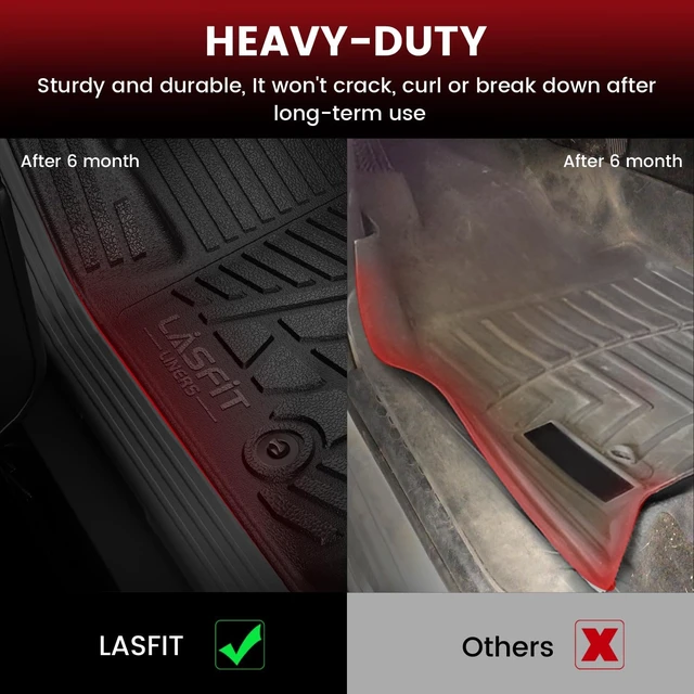 Alt view image 4 of 7 - Floor Mats & Cargo Liner 2021-2026 & Only 7 Seats (Not for 8/9 Seats) for Chevy Suburban/GMC Yukon XL(Only Yukon XL, Not Fit Yukon)/Cadillac Escalade ESV(Only Escalade ESV, Not Fit Escalade)
