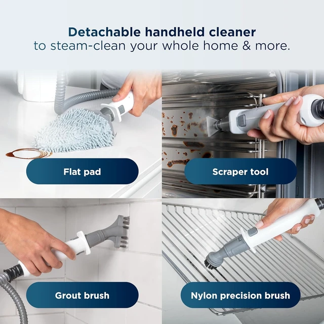 Alt view image 3 of 7 - Lift-Away Steam Mop with Detachable Handheld Steam, Blue, S3972BRN