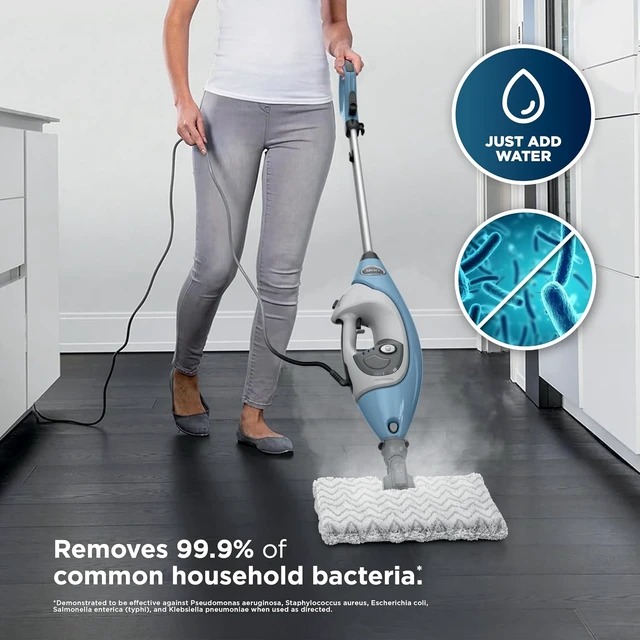 Alt view image 4 of 7 - Lift-Away Steam Mop with Detachable Handheld Steam, Blue, S3972BRN
