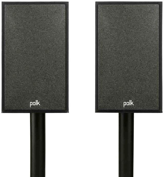 Alt view image 5 of 7 - Polk Monitor XT15 Pair of Bookshelf or Surround Sound Speakers - Hi-Res Audio Certified, Dolby Atmos & DTS:X Compatible, 1" Terylene Tweeter & 5.25" Dynamically Balanced Woofer (Pair, Midnight Black)