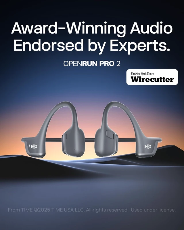 Alt view image 2 of 7 - OpenRun Pro 2 Bone Conduction Bluetooth Sport Headphones, Black