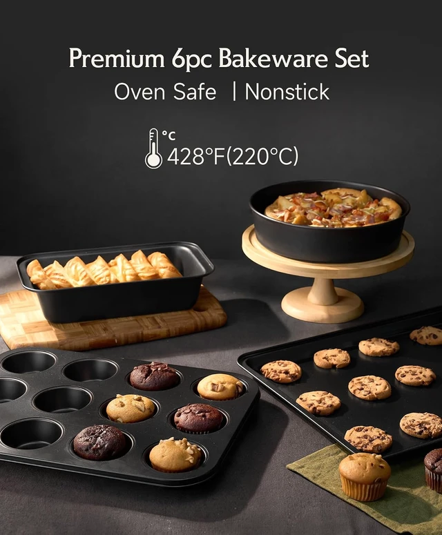 Alt view image 6 of 7 - Titanium Pots and Pans Set NonStick with Bakeware