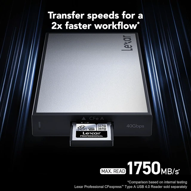 Alt view image 2 of 7 - 256GB CFexpress Type A Silver 4.0 Card, 1750/1650 MB/s, 8K Video