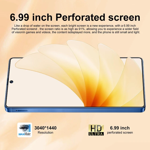 Alt view image 2 of 7 - I25 Ultra: Powerhouse 16GB/512GB, 2-Day 7000mAh Battery, Huge 6.99" Android 14 Phone w/Built-in Stylus - Your All-in-One Device The Superior Choice (Blue)