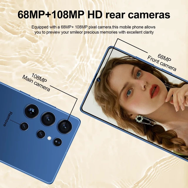 Alt view image 4 of 7 - I25 Ultra: Powerhouse 16GB/512GB, 2-Day 7000mAh Battery, Huge 6.99" Android 14 Phone w/Built-in Stylus - Your All-in-One Device The Superior Choice (Blue)