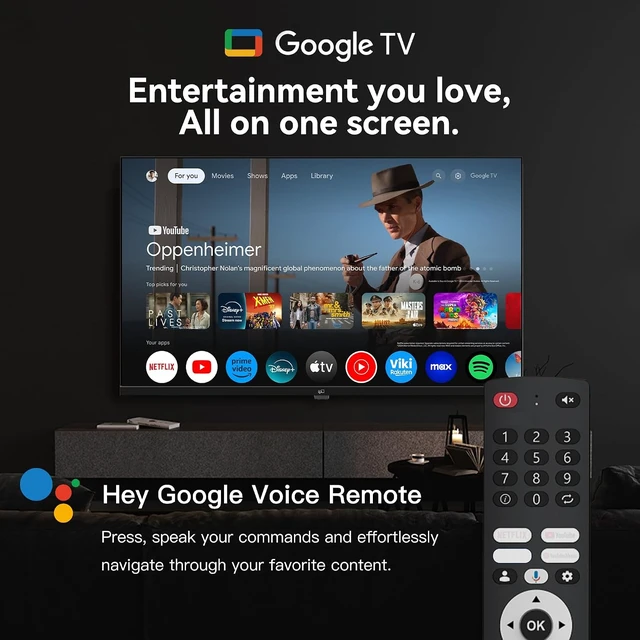 Alt view image 5 of 6 - 40-inch Smart TV, 1080p Full HD Google TV, HDR10, Dolby Audio (CG40-P3)