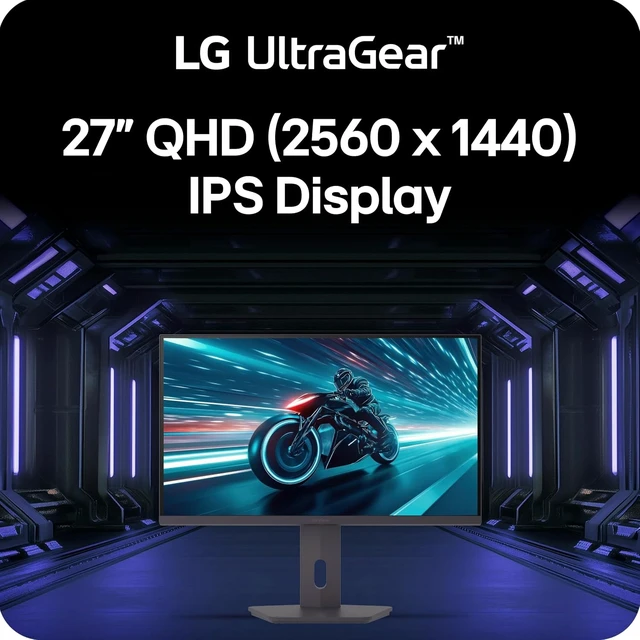 Alt view image 3 of 7 - 27GS75Q-B 27-inch Ultragear QHD (2560x1440) Gaming Monitor, 180Hz (O/C 200Hz), 1ms, IPS, NVIDIA G-SYNC Compatible, FreeSync, HDR10, Tilt/Height/Pivot Stand, HDMI, DisplayPort, Black