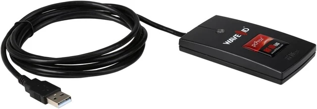 Alt view image 3 of 3 - RDR-6081AKU Interface: USB (USBA), Operating Temperature: 22F to 150F (30C to 65C), PLUGANDPLAY, Proximity Card Reader, USB KEYSTROKE Output, Wave ID Solo Series