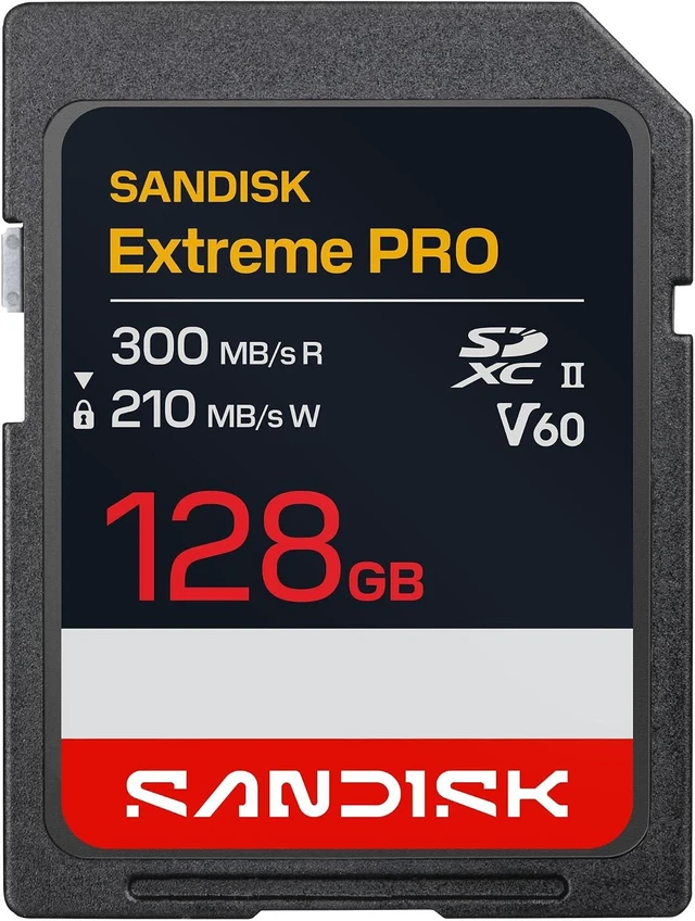 Main image of 128GB Extreme PRO SD Memory Card, Up to 300MB/s Read Speeds, UHS-II