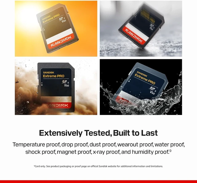 Alt view image 5 of 7 - 128GB Extreme PRO SD Memory Card, Up to 300MB/s Read Speeds, UHS-II