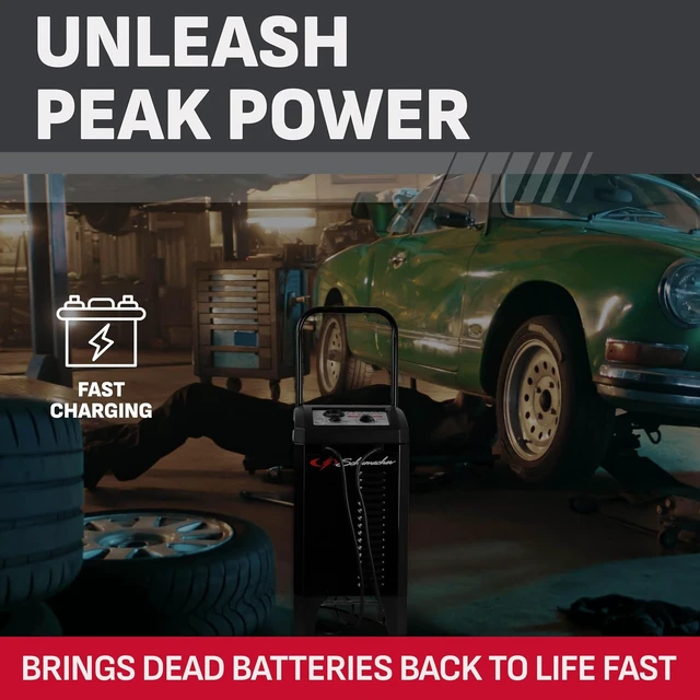 Alt view image 3 of 7 - Wheeled 6/12V 250A Car Battery Starter/Charger SC1445