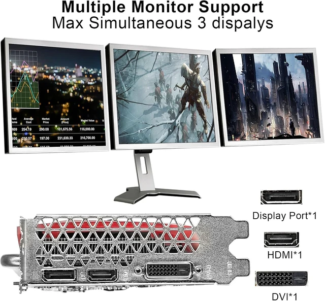 Alt view image 5 of 7 - GeForce GTX 1660 Super 6GB Graphics Cards, GDRR6 192Bit PCIE 3.0X16 Computer Gaming Gpu, Dual Freeze Fans Video Card with HDMI/DP/DVI Ports Support 4K and 8K HD