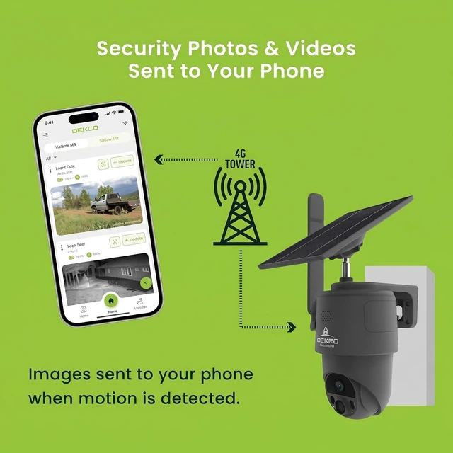 Alt view image 5 of 7 - Defend 360 Cellular Security Camera, Solar Power, No WiFi