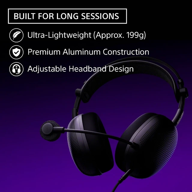 Alt view image 7 of 7 - INZONE H6 Air Wired Open-Back Gaming Headset with Mic, Black