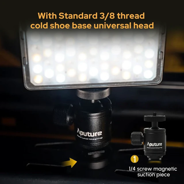 Alt view image 5 of 7 - MC Pro RGBWW On Camera Video Light,5W High Brightness 1585Lux@0.5m