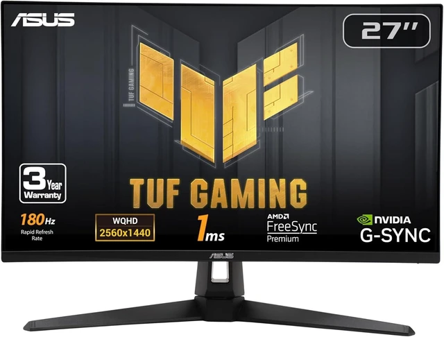 Main image of TUF Gaming VG27AQ3A 27 Inch 1440p 180Hz G-SYNC Gaming Monitor
