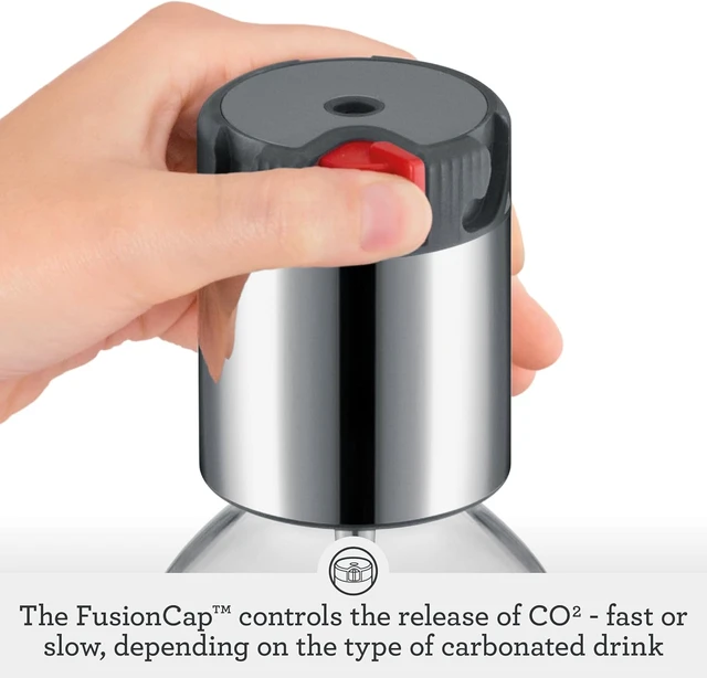 Alt view image 3 of 7 - InFizz Fusion Sparkling Drink Carbonator, Brushed Stainless Steel