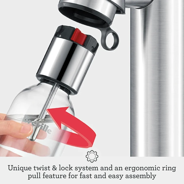 Alt view image 4 of 7 - InFizz Fusion Sparkling Drink Carbonator, Brushed Stainless Steel