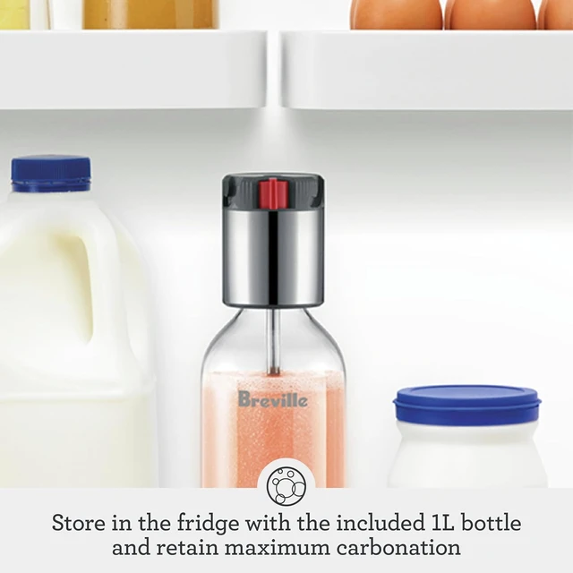 Alt view image 5 of 7 - InFizz Fusion Sparkling Drink Carbonator, Brushed Stainless Steel