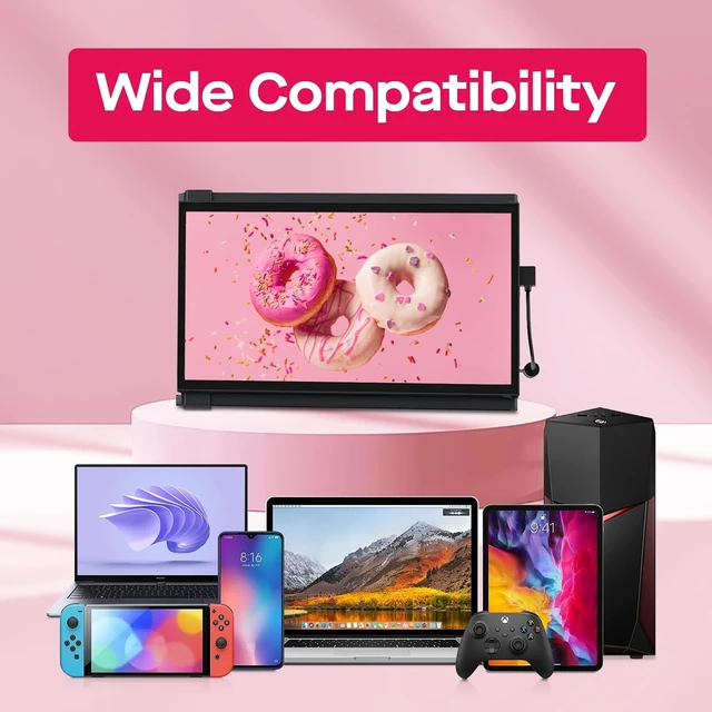 Alt view image 5 of 7 - Max DS 14.1" Portable Monitor for Laptop, 2026 Upgrade Mobile Pixels