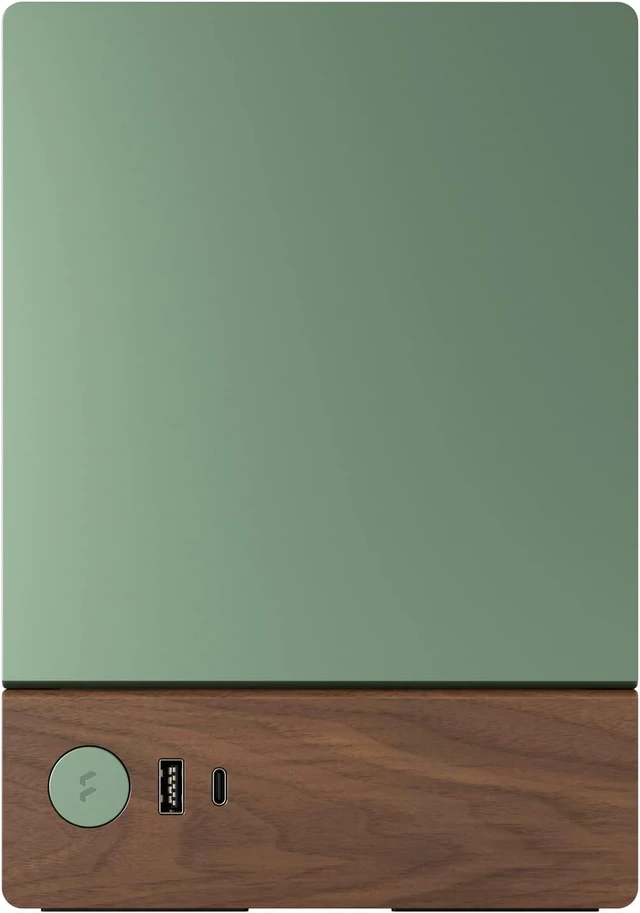 Alt view image 2 of 7 - Terra Jade - Wood Walnut Front Panel - Small Form Factor - Mini ITX Gaming case PCIe 4.0 Riser Cable USB Type-C - Anodized Aluminum Panels